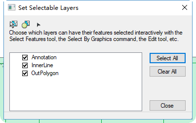 在ArcGIS中如何设置图层的可选状态？